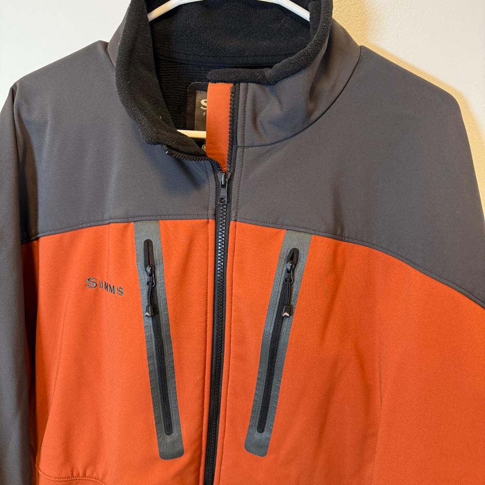 SIMMS full zip orange and gray jacket men's size XXL - Picture 2 of 4